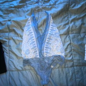 FP Open back Halter Bodysuit